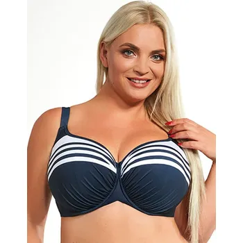 Dámské plavky Plavky Kris Line Dunkelblau/ Weiß 4975490 80D