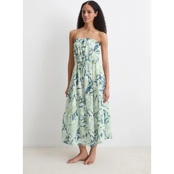 Dámské šaty Šaty Marc O´Polo Beachwear Grün/ Blau 6920774 XL