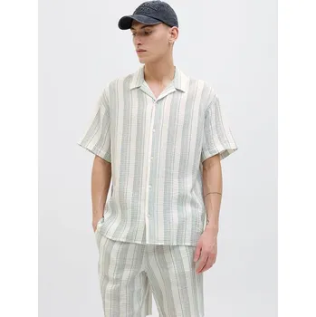 Pánská košile Košile Jack & Jones Weiß/ Hellblau 1736632 M