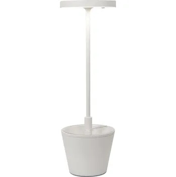 Lampička Zafferano, Stolní lampa Poldina Reverso s miskou bílá - Formadore