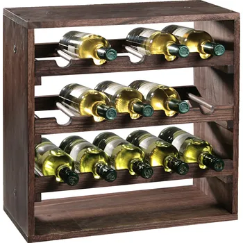 Stojan na víno Kesper Borovicový stojan na víno III - 50 x 50 x 25 cm