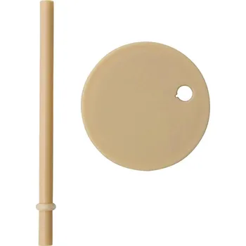 Design Letters, Víčko s brčkem na hrníčky Kids Personal béžové - Formadore