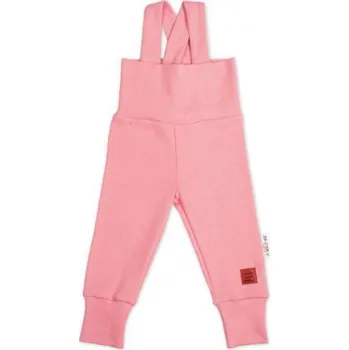 Dupačky Baby Nellys Rostoucí legíny se šlemi, žebrované s širokým pásem meruňkové Vel. 68/74