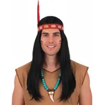 Paruka indián indiánka s čelenkou a pérem