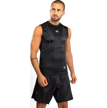 Venum Nexus Sleeveless Rashguard - Black/Silver Velikost: S