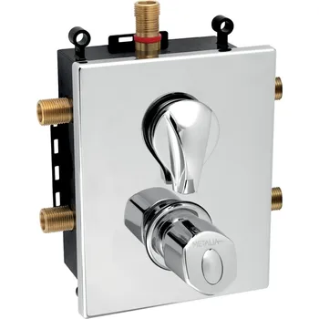 Vodovodní baterie NOVASERVIS Baterie Novaservis Metalia 56 sprchová podomítková termostatická, s boxem, 3 vývody, chrom, BOX56052RXT.0 BOX56052RXT,0