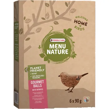 Krmivo pro ptáka VERSELE LAGA Gurmánské lojové koule s bobulemi-bez síťky 6x 90g