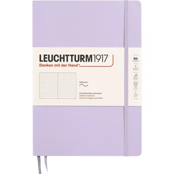 Diář Leuchtturm 1917, Tečkovaný zápisník v měkké vazbě Leuchtturm 1917 B5, 123 stran, lila, 80 g/m² - Formadore