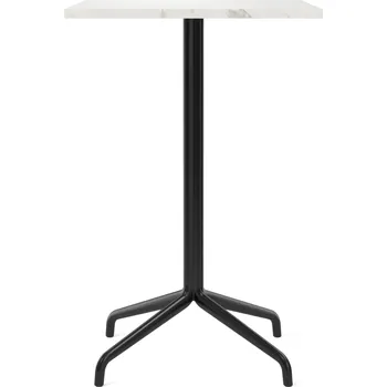 Jídelní stůl Audo Copenhagen, Barový stůl Harbour Column Star Base čtvercový 93 cm lomená bílá - Formadore