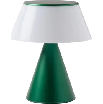 Lampička Lexon, LED lampa Luma L tmavě zelená - Formadore