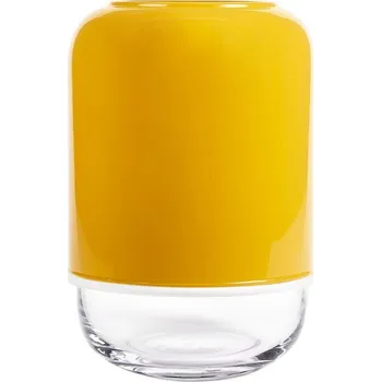 Váza Muurla, Váza Capsule s nastavitelnou výškou hořčičně žlutá - Formadore