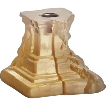 Svícen Kosta Boda, Svícen na klasickou svíčku Rocky Baroque 9,5 cm amber - Formadore