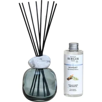 Maison Berger Paris, Vonný difuzér Mineral s vůní Pure White Tea bílo-modrý - Formadore