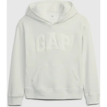 Chlapecké oblečení GAP Chlapecké Dětská mikina s kapucí GAP Bílá 116/122 (2450483)