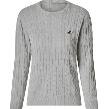 Dámský svetr esmara® Dámský pletený svetr (šedá, S (36/38))