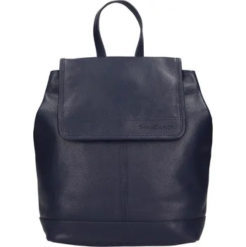 Městský batoh Kožený dámský batoh SendiDesign Apolene - tmavě modrá