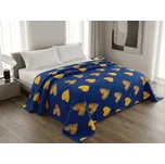 Přehoz na postel GOLBINO, tmavě modrý Rozměr: 170 x 210 cm 240085308