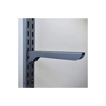 Prodejní regál VARIANT držák police, délka 250 mm,sklopný, pár, chrom, grafitová šedá