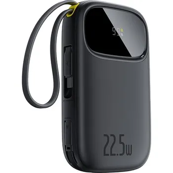 Powerbanka Powerbanka Baseus EnerFill FC31 Qpow 3 20000mAh, 22,5W, s kabelem USB-C a Lightning černá