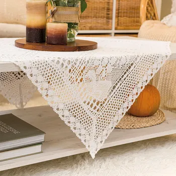 Dekorační ubrus INESS s krajkou 85x85 cm Mybesthome