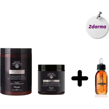 Vlasová regenerace AKCE NOOK Secret Miracle Butter maska 1000 ml a 250 ml + Secret Absolute olej 100 ml ZDARMA