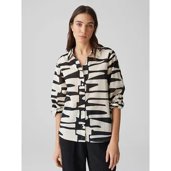 Dámské tričko OPUS Schwarz/ Creme 9921356 38