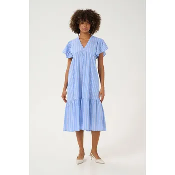 Dámské šaty Šaty CULTURE Hellblau/ Weiß 2070555 XS