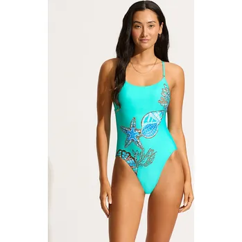 Dámské oblečení Plavky Seafolly Türkis 9568636 L