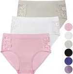 FANNIFEN Dámské kalhotky s vysokým pasem RM0035 - 3 ks v balení Velikost: L