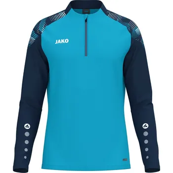 Pánské oblečení JAKO Sonic mikina krátký zip azure