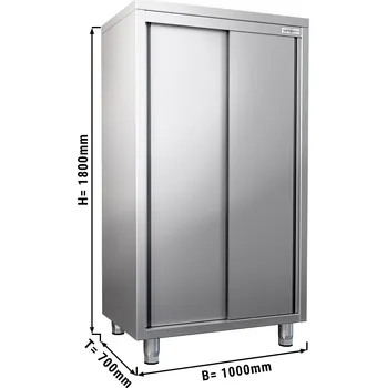 Lednice G.Gastro Skříň na nádobí - 1,0 m - 2 křídlové dveře - 1,8 m - vysoká