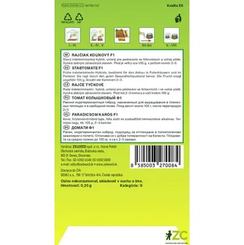 Semeno Zelseed Rajče tyčkové - Niki Zel F1 rané 0,2g