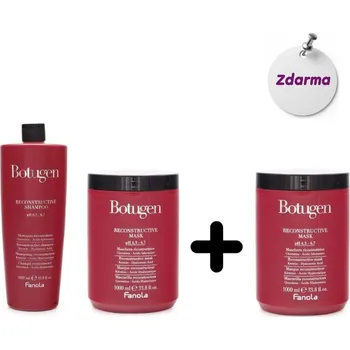 AKCE FANOLA Botugen šampon 1000 ml a Botugen maska 1000 ml + Botolife maska 1000 ml ZDARMA