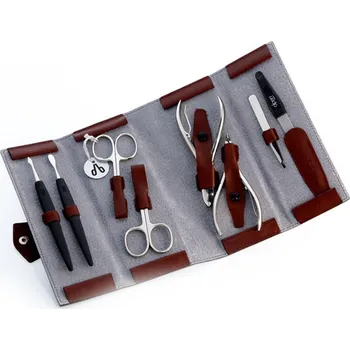 Pracovní nůž Manikúrní sada ALPEN Manicure set leather scroll 8 pcs burgundy