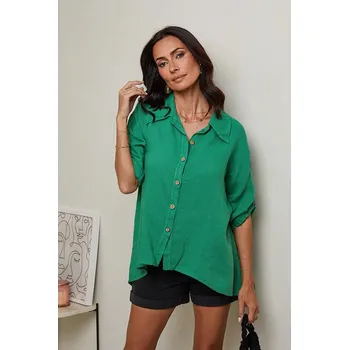 Dámská košile Košile Le Monde du Lin Grün 625928 40/42