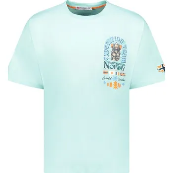 Pánské tričko Tričko Geographical Norway Türkis 1291003 M