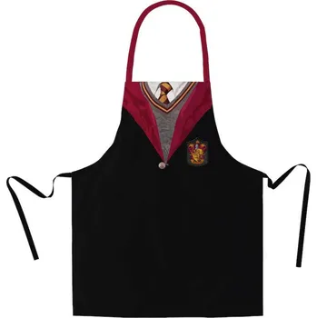 Kuchyňská zástěra Dospělá kuchařská zástěra uniforma Harry Potter Nebelvír
