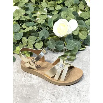 Dívčí sandály Poti Pati Gold 9959679 34