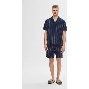 Pánská košile Košile SELECTED HOMME Dunkelblau 711864 S