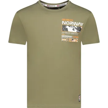 Pánské tričko Tričko Geographical Norway Khaki 1999475 M