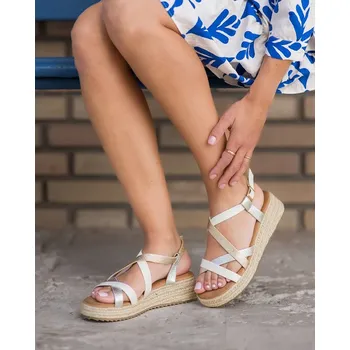 Dámské sandále Belucci Weiß/ Silber/ Gold 2477682 40