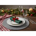 Prostírání kulaté MIRGO tmavě šedá Ø 38 cm Mybesthome