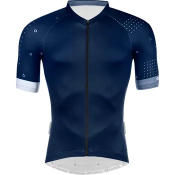 Cyklistika FORCE - dres GAME krátký rukáv, tm. modrý XXL