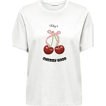 Tričko ONLY Weiß 1490838 M