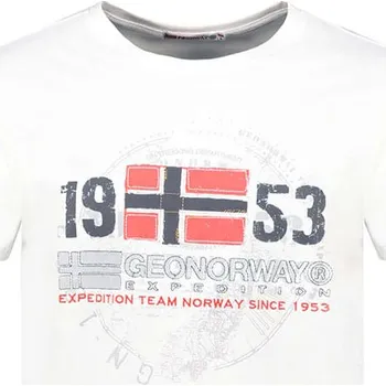 Chlapecké tričko Tričko Geographical Norway Weiß 5032765 140