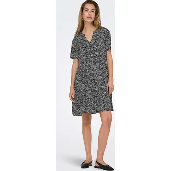 Dámské šaty Šaty ONLY Schwarz/ Weiß 872377 S