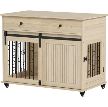 klec pro psa Uzamykatelná klec pro psy | dub