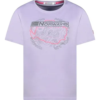 Dámské tričko Tričko Geographical Norway Lila 5522666 S