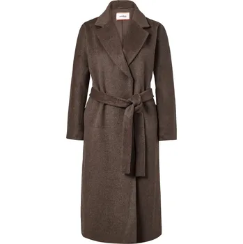 Dámský kabát 621117 - Tchibo - Kabát z vlněné směsi - pro ženy - vel. 48 - barva: hnědá