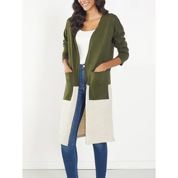 Dámský svetr Milan Kiss Khaki/ Creme 8556390 M